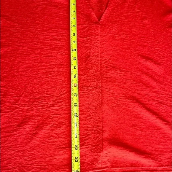 Elegant Orange Women's Blouse - Picture 6 of 7